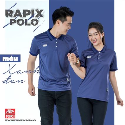 Áo Polo Riki Rapix Xanh Đen